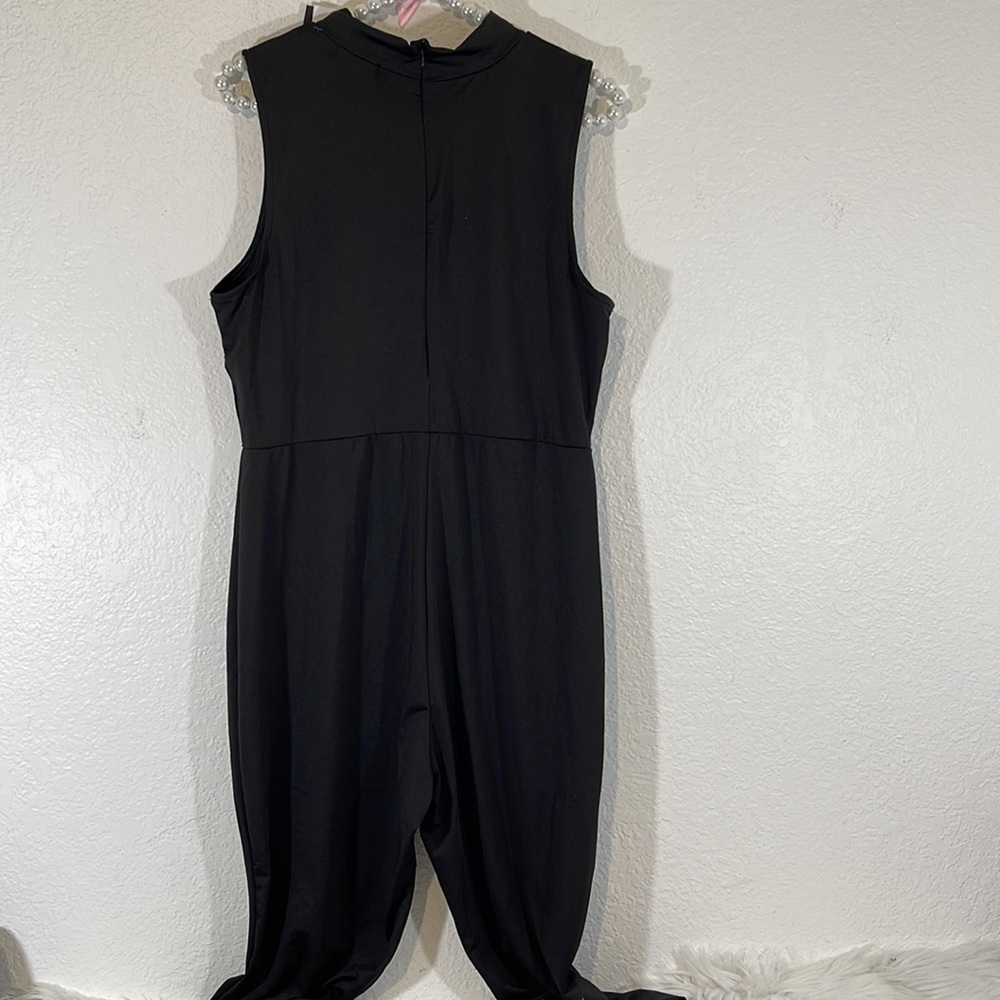 FASHION NOVA Not Your Typical Baby Jumpsuit Black Size 2X New - Picture 5 of 11